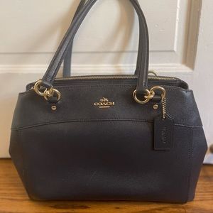 Coach Handbag - Lillie Carryall - Dark Navy Blue